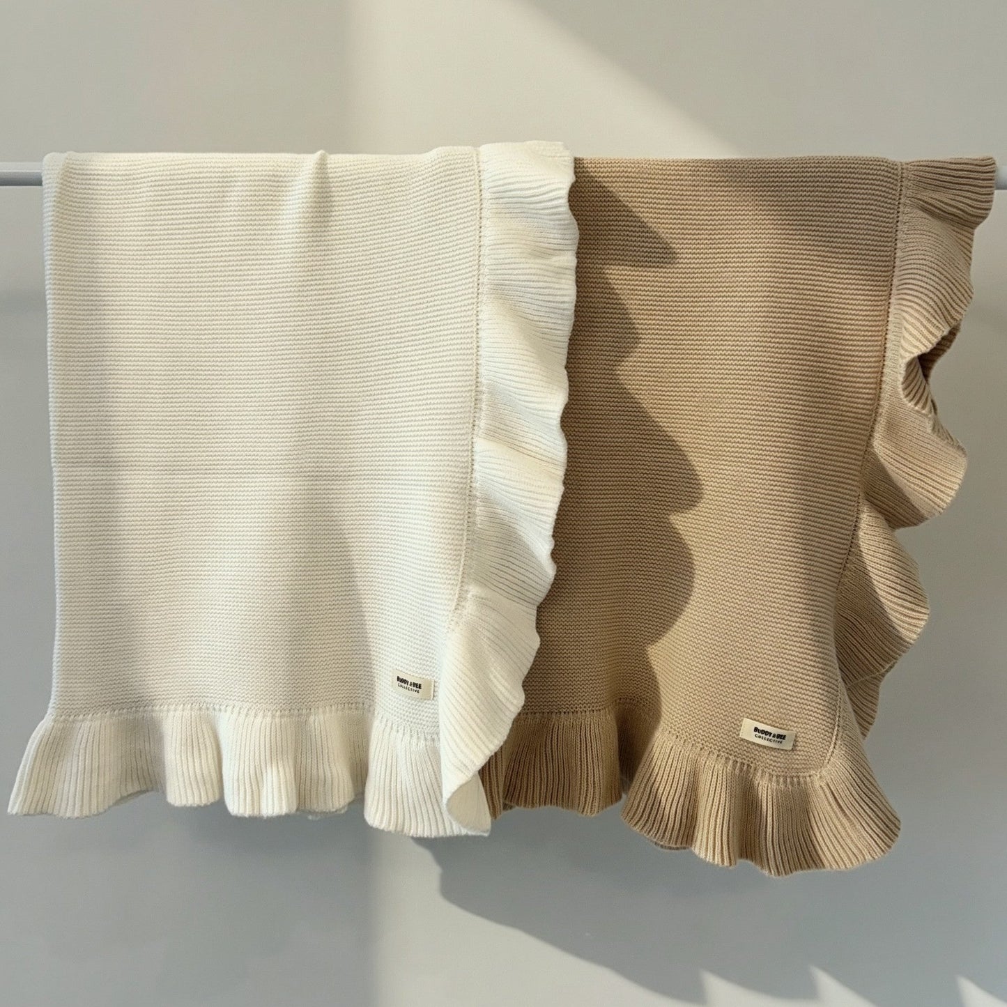 Ruffle Knit Blanket ♡ Cloud
