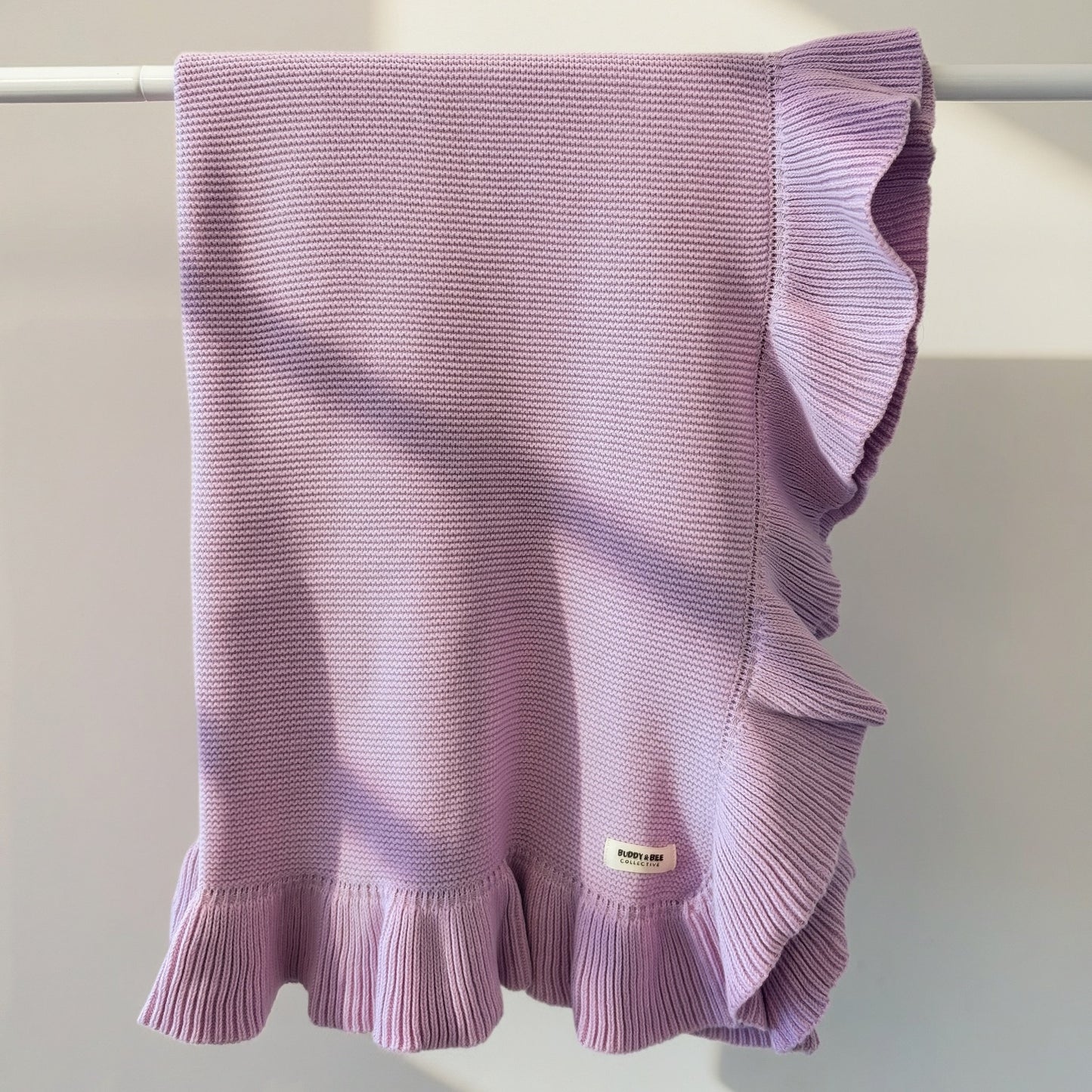 Ruffle Knit Blanket ♡ Lilac
