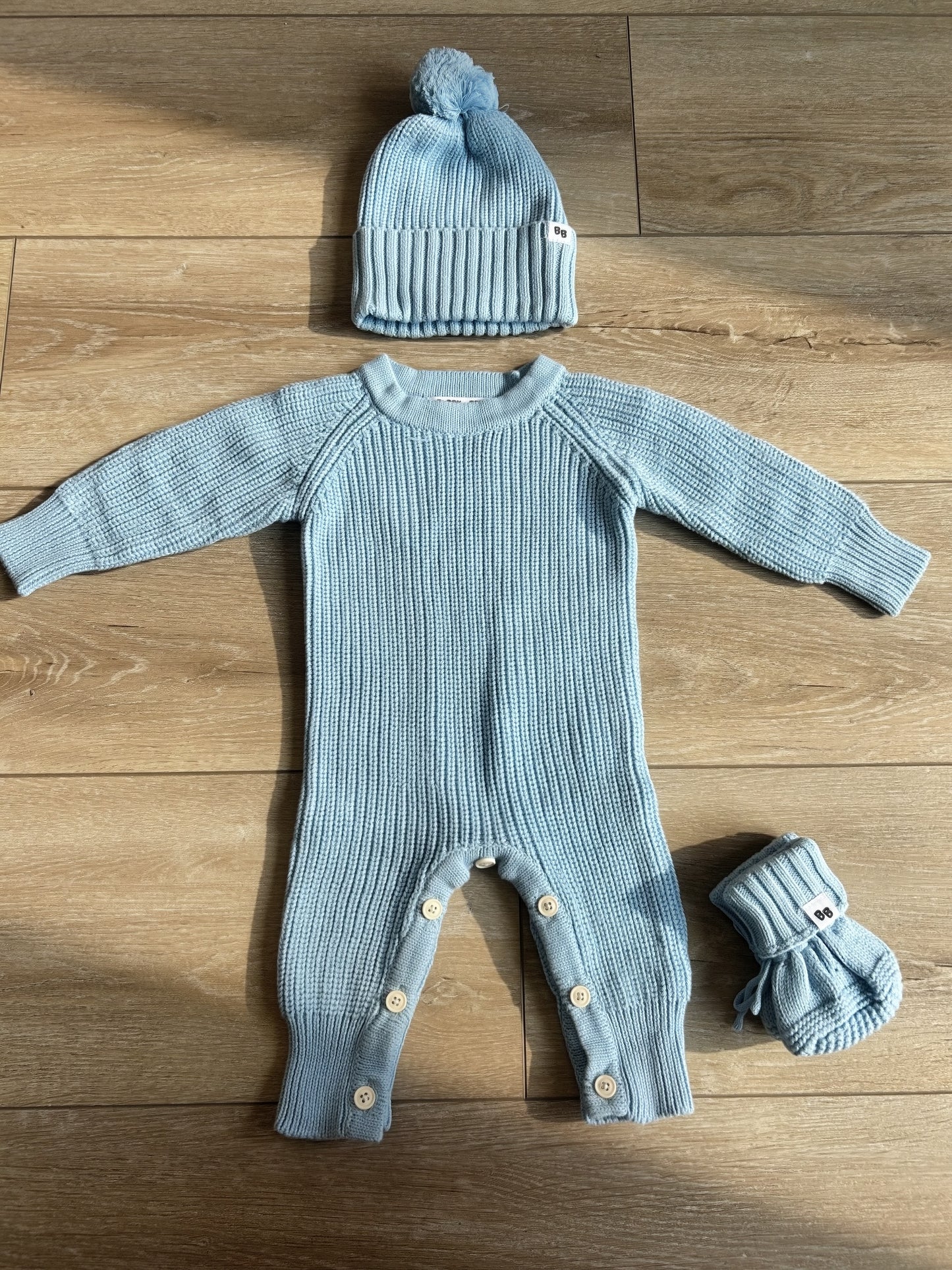 The Aspen Knit Romper ♡ Mist