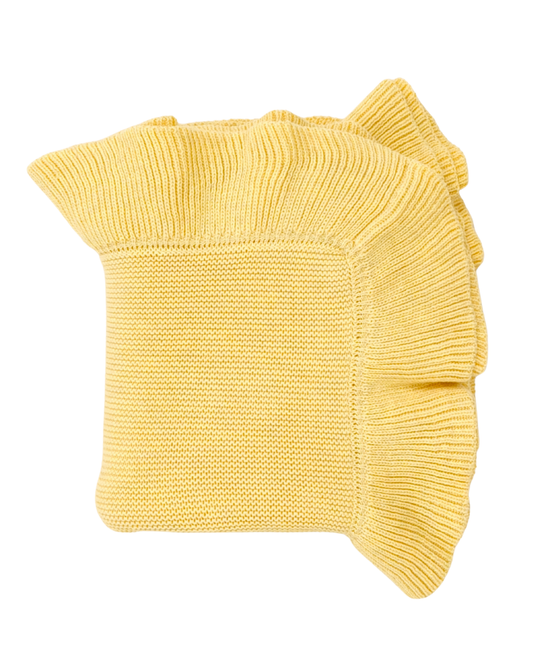 Ruffle Knit Blanket ♡ Buttercup