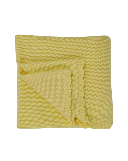 Scallop Knit Blanket ♡ Buttercup